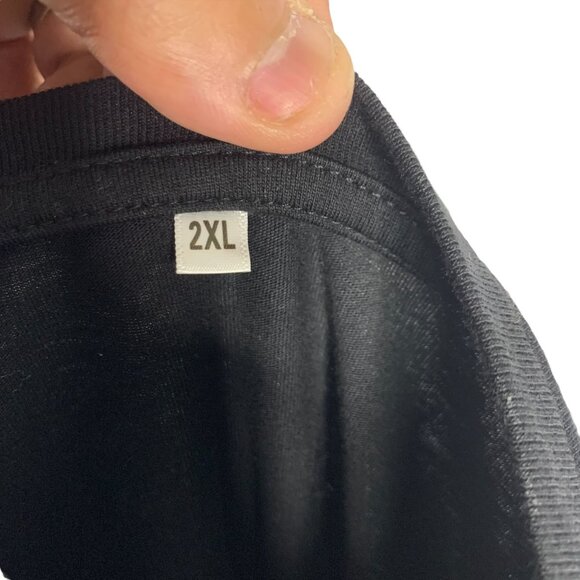 Mens Funny Shirt Thou Shall Not Try Me Mood 24 7 Black Sz 2XL Crewneck - Picture 3 of 3